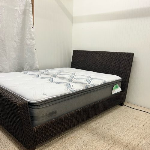 Crate & Barrel Woven Queen Bed Frame