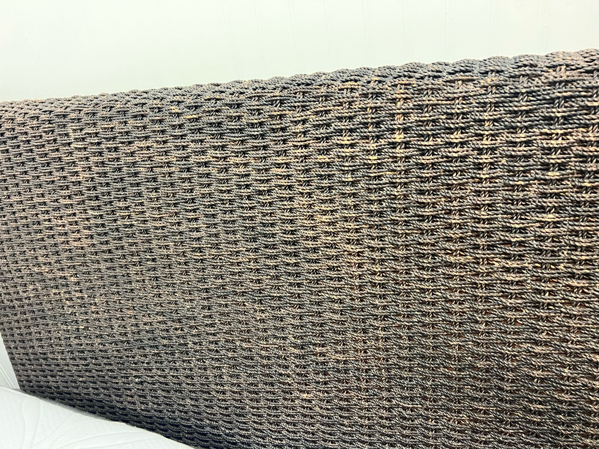 Crate & Barrel Woven Queen Bed Frame