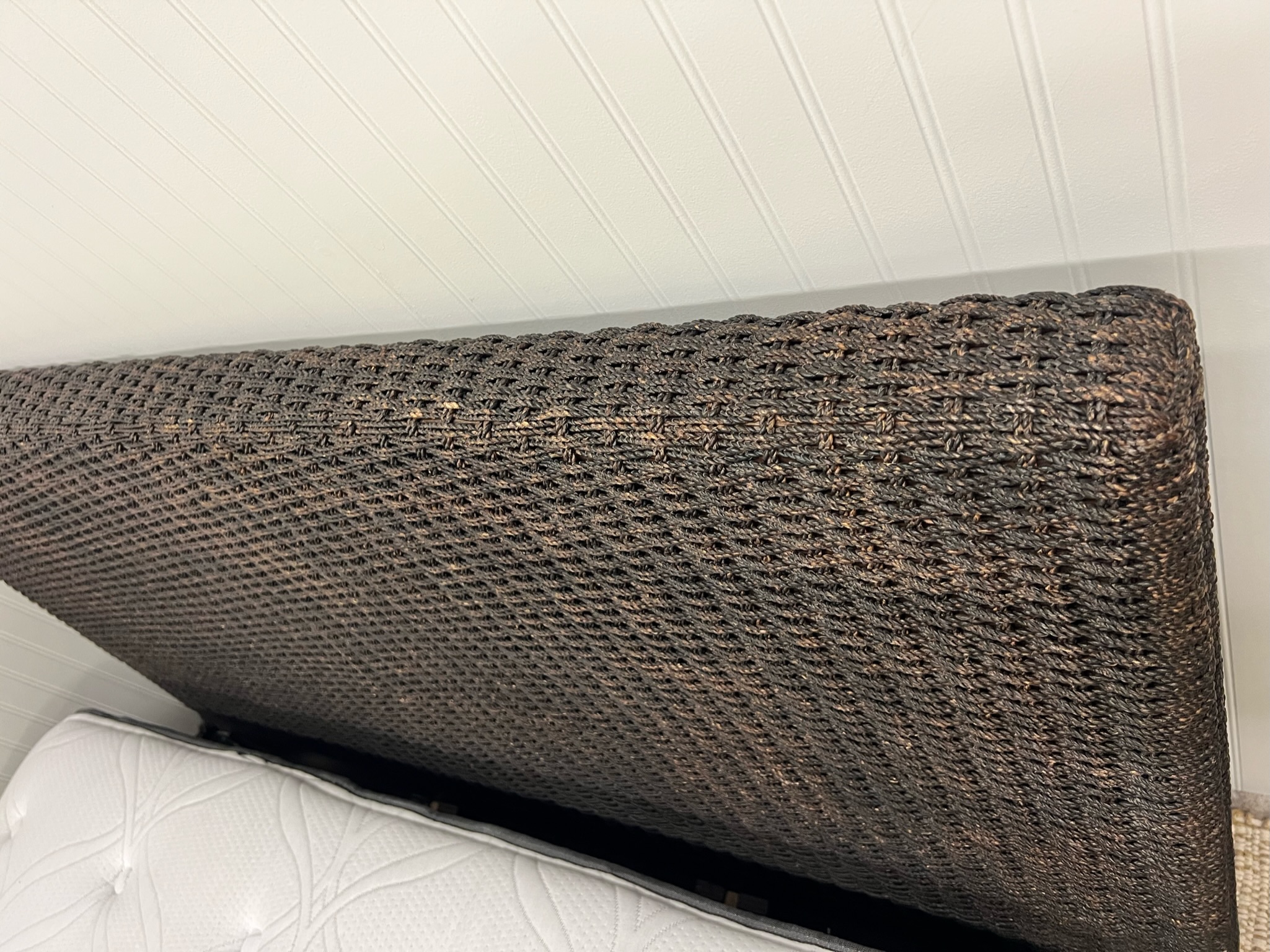 Crate & Barrel Woven Queen Bed Frame