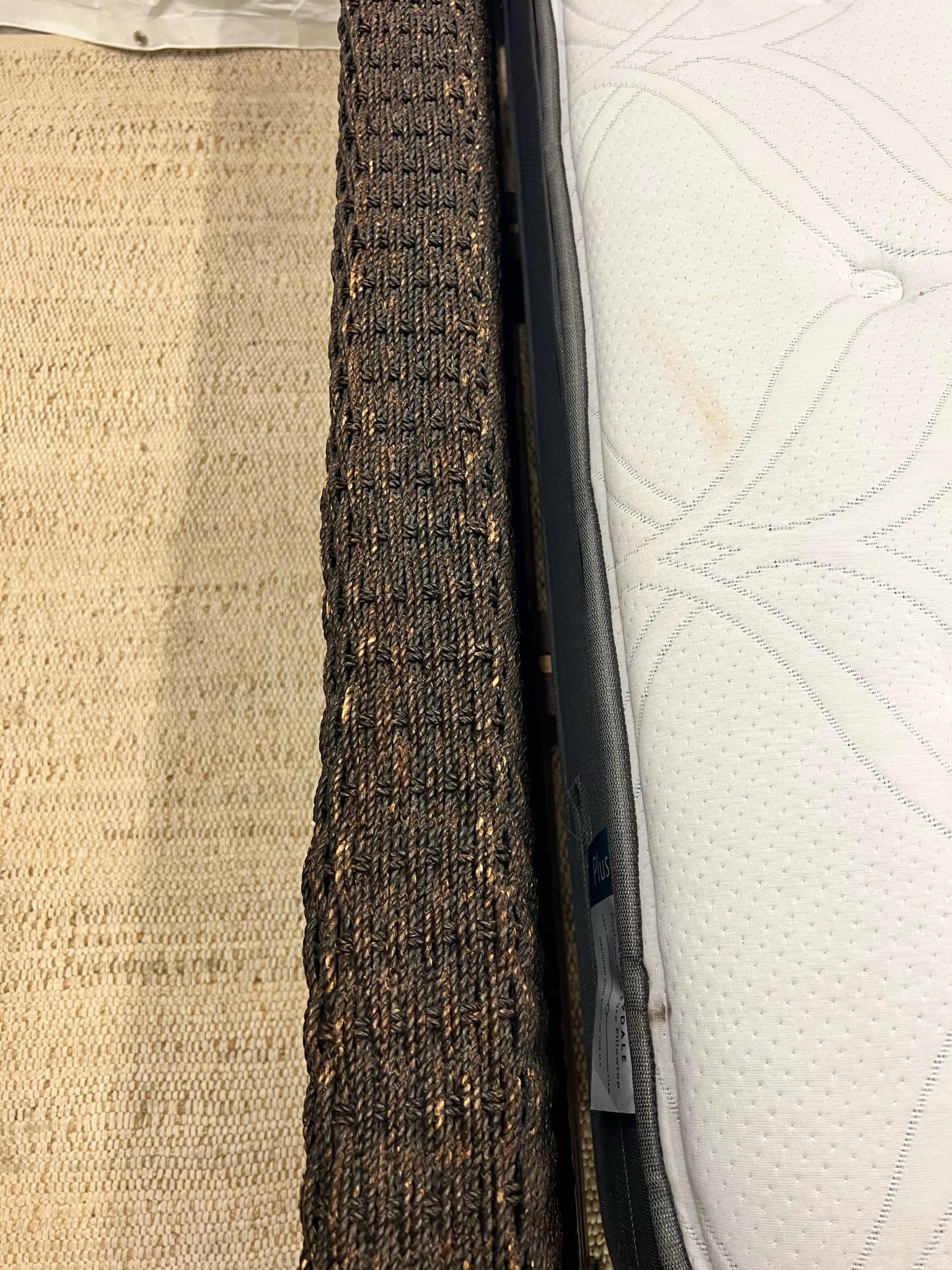 Crate & Barrel Woven Queen Bed Frame